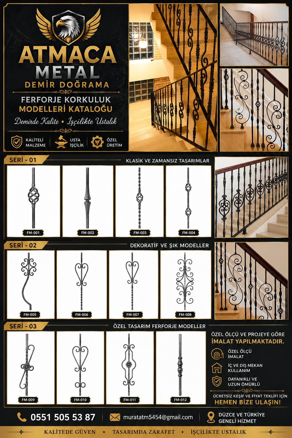 Atmaca Metal Demir Doğrama – Düzce Demir Doğrama Ustası iş fotoğrafı 2